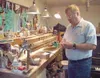 Ben Johnston repairs pianos in his small shop off Soapstone
Road. The lifelong Alaskan says he has always been interested in
the trade, and so in the late 1980s he went back to school to
atte