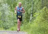 Tri the Trails Triathlon overall winner Jens Beck runs along the last quarter-mile of the trail during Saturday's race at Matanuska Lakes State Park. ROBERT DeBERRY/Frontiersman