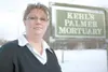 ROBERT DeBERRY/Frontiersman Jennifer Erwin, funeral director at
Kehl’s Palmer Mortuary, says that in Alaska the cremation rate is a
higher than burial, so she has not yet noticed a crunch for