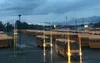 First Student buses departing to pick up Mat-Su Borough School District students. Jacob Mann / Frontiersman