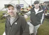 ROBERT DeBERRY/Frontiersman For Tesoro Iron Dog rookies Jeremy
Neeser, 37, left, and Will Burton, 29, just starting the race to
Nome is an accomplishment. For Neeser, the race has been a
life