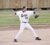 JEREMIAH BARTZ/Frontiersman Mat-Su infielder Quinn Pippen makes
the throw from third base. Pippen and the Miners swept the
Anchorage Bucs in a doubleheader at Hermon Brothers Field on
Sunday.