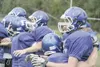 JEREMIAH BARTZ/Frontiersman A group of Palmer players work
through a drill during a recent practice. The Moose are ranked
fourth in the first Alaska Sports Broadcasting Network poll.