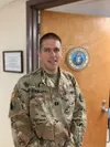 Chaplain (Capt.) James Steelman, Regimental Support Squadron "Muleskinners," 3rd Cavalry Regiment, is one of many chaplains who man the 24/7 chaplain's hotline at Fort Hood, Texas. (Jacob Cal