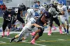 Palmer junior Parker Smith tackles Soldonta sophomore Aaron Faletoi during a 21-0 loss to the Stars during in ASAA/First National Bowl Division II title game. Courtesy of Bruce Eggleston/mats