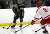 Colony senior Jake Hessinger moves the puck across the zone during a 6-3 win over Wasilla Tuesday, Nov. 14, 2017, at the Brett Memorial Ice Arena. Hessinger bagged a pair of goals in the win.