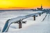 Sunset on the Alyeska Pipeline. (Adobe Stock) Benjamin - stock.adobe.com