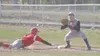 Wasilla second baseman Chris Bydlon dives safely back into first
base as Palmer's Sterling Nielsen awaits the throw during the first
game of a doubleheader Monday at Hermon Brothers Field. Wa