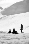 Whether it be a solo adventure cross-country skiing in the
mountains or a family outing to Hatcher Pass for sledding, staying
home for the holidays can be a lot of fun. Photos by FRANK
FLAVIN