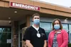 Dr. Thomas Quimby, Medical Director of the Emergency Department and Kurstin Svoboda, BA, RN, CEN, director of the Emergency Department at Mat-Su Regional stand in front of Mat-Su Regional’s E