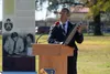 The Mayor of Montgomery Steven Reed speaks during a memorialization ceremony in honor of Rosa Parks on the 65th Anniversary of her refusal to give up her seat on a Montgomery Bus Dec. 1, 2020