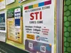A flier posted on a bulletin board at the University of Alaska Anchorage on April 20 gives information about tests for sexually transmitted infections. Alaska has some of the nation's highest