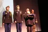 WWII POW survivor Walter Fergus accepts an American flag folded by Colony High School’s U.S. Army JROTC. Jacob Mann/Frontiersman