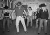 Colony cowboys and cowgirls get a quick lesson on line dancing
as part of a Make-A-Wish Foundation fund-raiser. Submitted
photo.