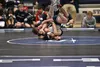 Cody Vansiegman of Palmer, the most outstanding wrestler, beating Scott Michael of SoHi at 140 during the Northern Lights Conference Championships. Jeff Helminiak/Peninsula Clarion