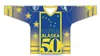 Courtesy of the Alaska Avalanche The Alaska Avalanche will wear
special uniforms to celebrate Alaska’s 50 years of statehood this
weekend when the Avs face the Kenai River Brown Bears. The te