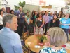 Gov. Sean Parnell and wife Sandy attend a meet and greet event organized by the Young Professionals Network at the Gathering Grounds Café in Wasilla Thursday. He visited the Valley for bill s
