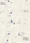 Plan your Art Walk tour by matching the event numbers in the story to the markers on this map.