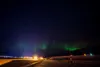 The Aurora Borealis lights are visible over Thule Air Base, Greenland Dec 11, 2017. Thule is the most northern base United States military members are stationed at around the world, and is ch