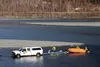 Mat-Su Borough Emergency Medical Services crews responded to the Knik River Tuesday evening following a report that a plane had crashed into the river. Photos by Tim Rockey/Frontiersman
