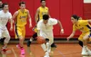 Wasilla guard Daniel Headdings takes the ball the other direction during a nonconference win over Lathrop late last month. Headdings and the Warriors enter the Northern Lights Conference Cham