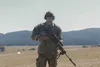U.S. Army Sgt. Dalton Weist, a soldier assigned to 1st Battalion, 109th Infantry Regiment, poses for a photo during the European Best Sniper Competition at Hohenfels Training Area, Germany, A