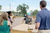 Angela Nitz, a student in the Home Builders Institute 12-week training construction class at Fort Carson, Colo., explains what she learns about home building during the class Aug. 20, 2019. (