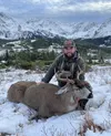 I made a tough shot on the second buck of the afternoon that we spotted while taking photos of Kyle's first deer. Kyle Wilkinson/For the Frontiersman