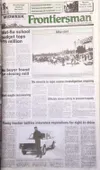 Front page of the Feb. 20, 1991, edition of the Mat-Su Valley Frontiersman