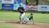 Chugiak-Eagle River infielder Brandon Michie forces Mat-Su's Quinn Cotton out at second during a 4-3 win over the Miners June 15 at Hermon Brothers Field in Palmer. Jeremiah Bartz/Frontiersma