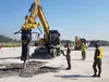 The Arctic Engineers of the 673d Civil Engineer Group, work alongside Republic of Korea Air Force engineers during a week-long base resiliancy training event at Gwangju Air Base, Korea, April