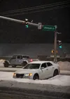 The Tuesday morning commute was treacherous because of the heavy snowfall on the Palmer-Wasilla Highway at Shennum Drive. J. David McChesney/Frontiersman