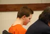 Erick Almandinger at his status hearing in August of 2019. Frontiersman file photo