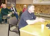 Brad Laybourn expresses anger and frustration during his appeal
hearing Friday at Wasilla City Hall to stop an 18-lane outdoor
firing range from being built near his property behind the Curti