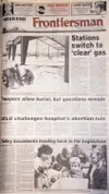 Cover of the Nov. 6, 1992, edition of the Mat-Su
Frontiersman.