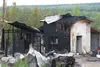 A fire on Ballyshannon Drive Thursday evening sent one man to Seattle with third-degree burns and kept fire crews busy through out the night. The house is a total loss. ROBERT DeBERRY/Frontie