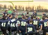 Redington head coach Matt Weinberger speaks to his team following a 30-12 win over Nikiski Friday at Redington. Jeremiah Bartz/Fronitersman