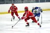 Wasilla's Dalton Hickey skates the puck down the ice during a 3-2 win over Palmer. Bruce Eggleston/matsusports.net