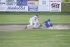 JEREMIAH BARTZ/Frontiersman Mat-Su infielder Ryan Ford tags an
Anchorage base runner during a 6-4 win on Wednesday.