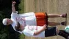 Robbie Champion, an upcoming senior at Wasilla High School,
organized his own soccer camp. Along with friends, Champion created
the camp to raise money for this prep soccer team. PHoto by
JER