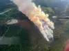 Aerial view of Fire #213 on the evening of June 6 around 9:45 p.m. Courtesy photo