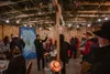 Rabbi Mendy Greenberg leads a celebration during the holiday of Sukkot, or the Feast of the Tabernacles. Courtesy photo