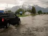 The streets in Palmer were flooded during a brief storm Monday. photos by Stefan Hinman/Mat-Su Borough Public Affairs