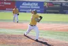 Mat-Su Miners right-hander Eli Morgan throws a pitch during the first inning of the Alaska Baseball League All-Star Game July 19 at Mulcahy Stadium in Anchorage. Morgan earned the start for t