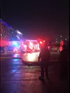 Multiple crews responded to a fire early Wednesday morning that appears to have been started by the thunderstorm. Courtesy Chris Reynolds