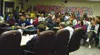 Joe Nolting addresses the Mat-Su School Board at Wednesday's
meeting. Photo by FRANK AMEDURI/Frontiersman.