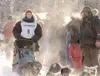 ROBERT DeBERRY/Frontiersman Merissa Osmar leaves the starting
chute Saturday at the Junior Iditarod.