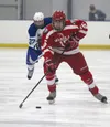 Wasilla forward Cody Butcher skates up the ice during a 6-2 loss to Palmer at the MTA Events Center Nov. 21. Jeremiah Bartz/Frontiersman