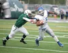 Palmer junior running back James Nisbett breaks away from Colony defensive back Tyler Harvey in a win over Colony at Colony High School during the 2012 season. Nisbett was one of seven Valley