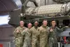 Chief Master Sergeant of the Air Force Kaleth O. Wright, chief master sergeant of the Republic of Korea Young Chan Ra and Joint Base Elmendorf-Richardson senior enlisted leaders pose for a ph